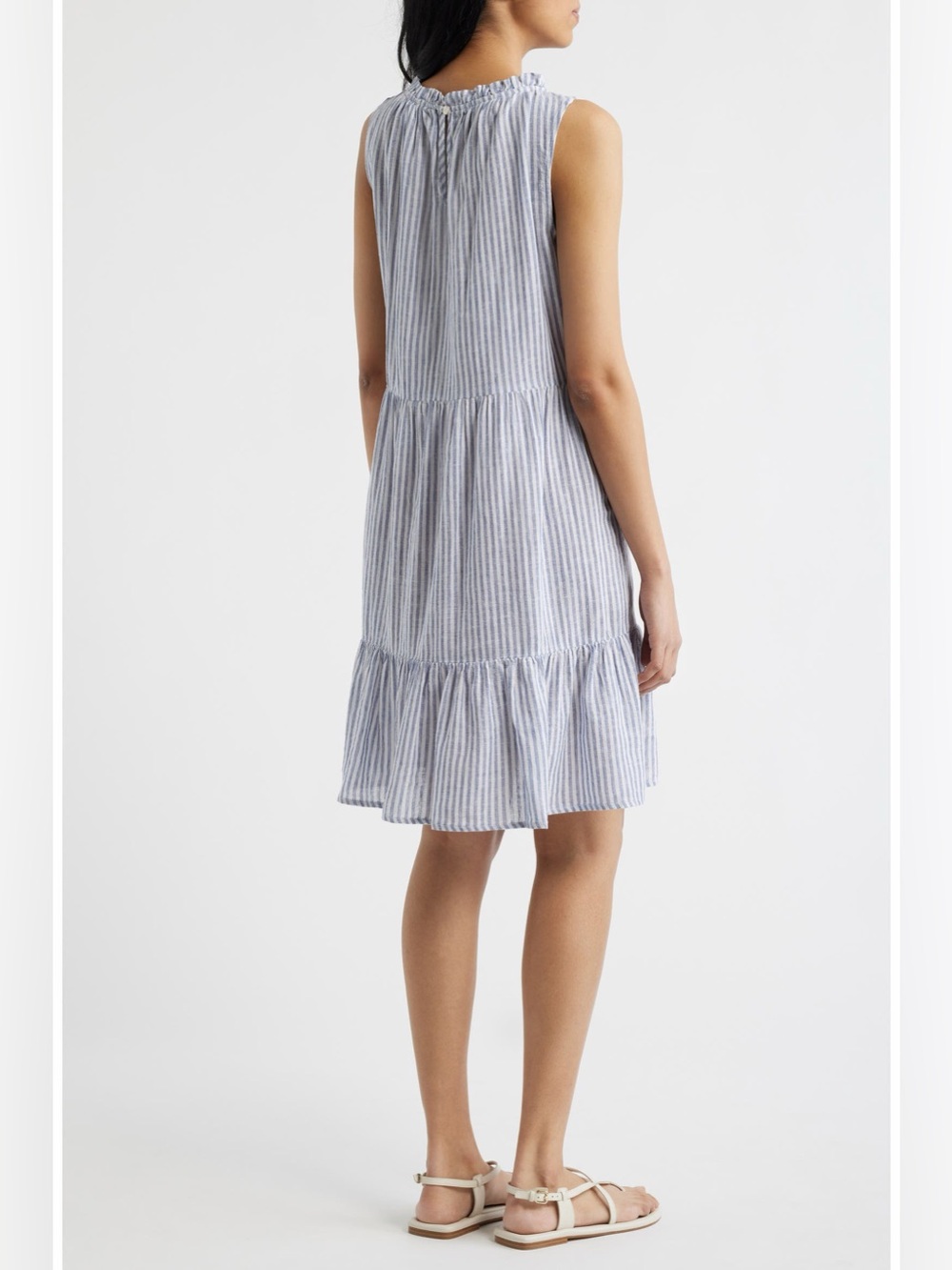 beachlunchlounge Saison Linen Blend Striped Dress - Picture 2 of 6